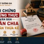 Lời chứng chứng thực văn bản phân chia di sản thừa kế